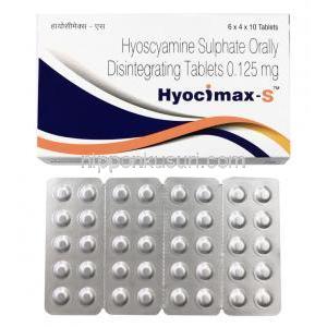 ヒヨシマックス S (ヒヨスチアミン) 箱、錠剤