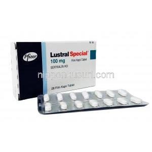 ルストラル スペシャル, セルトラリン, 100 mg 28 錠 , 箱, シート