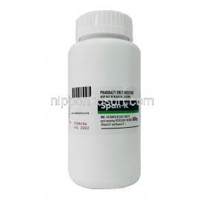 スパン K,  塩化カリウム,  600 mg 200錠, ボトル