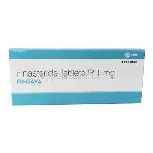 フィンサバ (フィナステリド) 1 mg 30 錠 箱前面