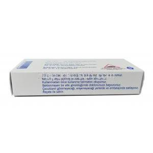 ラミシール,テルビナフィン, 250mg 28錠 , 箱側面情報