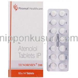 アテノロール（テノーミンジェネリック）,  Tenormin 100mg  錠 (Primal Healthcare)