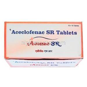 アセナック SR (アセクロフェナク) 200mg 箱上部