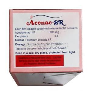 アセナック SR (アセクロフェナク) 200mg 成分