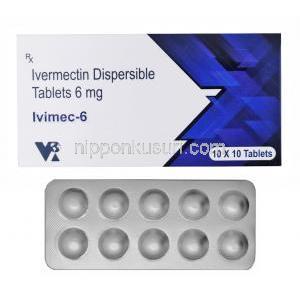 イビメック  6mg and 12mg, 製造元：VEA Impex, 箱表面