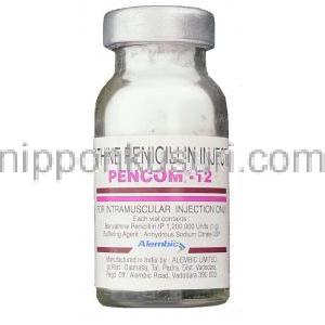 ベンジルペニシリンベンザチン水和物, Pencom-12 注射 (Alembic) ボトル