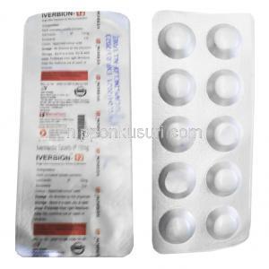 イベルビオン, イベルメクチン12mg, 製造元： Benatton Pharmaceutical, 箱表面