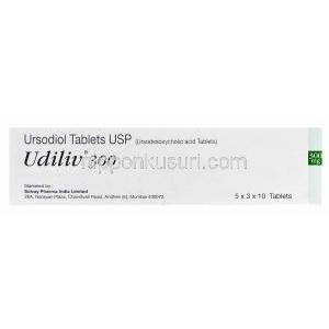 ユージリブ300 Udiliv 300, チノカプセル ジェネリック, ケノデオキシコール酸/, 300 mg, 錠