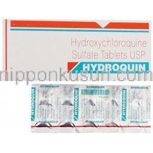 ヒドロキシクロロキン（プラキニル ジェネリック）, ハイドロキン Hydroquin 200mg 錠 (Sun Pharma)