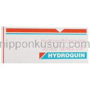 ヒドロキシクロロキン（プラキニル ジェネリック）, ハイドロキン Hydroquin 200mg 錠 (Sun Pharma) 箱