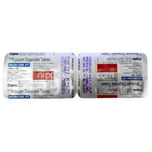 モビカム DT, ピロキシカム  20mg, 製造元：Cipla, シート情報