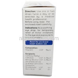 Can-C 点眼薬,　グリセリン 1% w/v / カルボキシメチルセルロース  0.3% w/v, 2本 x 5ml バイアル,製造元： Profound Products, 箱情報,使用方法