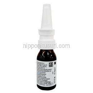 スダフェド 鼻スプレー, 塩酸キシロメタゾリン, N点鼻薬 (鼻スプレー)15ml,製造元：McNeil Products Ltd, ボトル情報, 消費期限