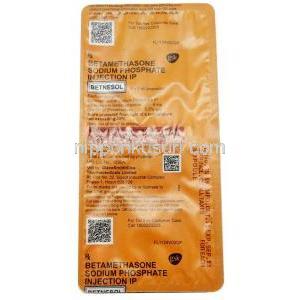 Betnesol Injection, Betamethasone 4mg/ml, Injection, GSK, Sheet information