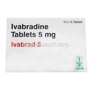 イバブラッド, イバブラジン 5 mg, 製造元：Lupin, 箱表面