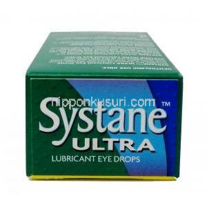 システインウルトラ 点眼液, ポリエチレングリコール 0.4%/ プロピレングリコール 0.3%, 点眼薬10mL, 製造元:Alcon Laboratories, 箱上面