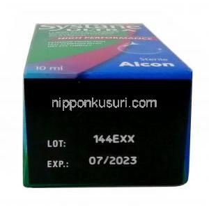 システインウルトラ 点眼液, ポリエチレングリコール 0.4%/ プロピレングリコール 0.3%, 点眼薬10mL, 製造元:Alcon Laboratories, 箱情報,消費期限