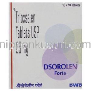 トリオキシサレン, Dsorolen Forte 25mg 錠 (DWD Pharma) 箱