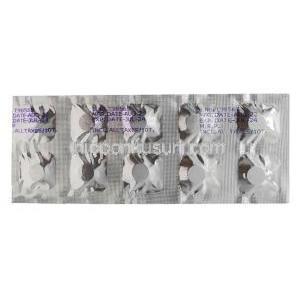 テルミゲン H, テルミサルタン 40mg/ ヒドロクロロチアジド 12.5mg, 製造元：Troikaa Pharmaceuticals Ltd, シート裏面