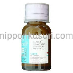 アジスロマイシン, AZEE REDIUSE , 100mg 15ml 内服懸濁液 (Cipla) ボトル・製造者情報