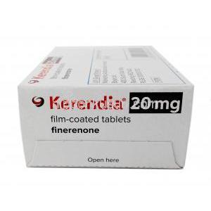 ケレンディア, フィネレノン 20mg, 28錠,製造元： Bayer Zydus Pharma, 箱側面-2