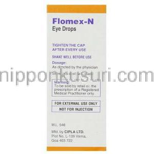 フルオロメトロン / ネオマイシン硫酸塩, Flomex-N,  0.1% w/v / 0.35% w/v 5ML 点眼薬 (Cipla) 製造者情報