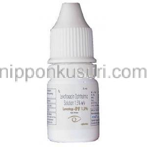 レボフロキサシン, Levotop-PF, 1.5% w/v  5ML 点眼薬 (Ajanta pharma) ボトル