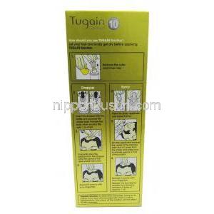ツゲイン, ミノキシジル局所用溶液 10%60ml 箱情報, 使用方法(新包装)