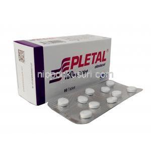 プレタール, シロスタゾール 100mg, 錠剤, 製造元：Abdibrahim, 箱, シート