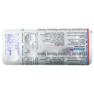 アリスタ, エパルレスタット 150mg 徐放性錠 (SR錠),製造元： Macleods Pharmaceuticals Pvt Ltd, シート裏面情報