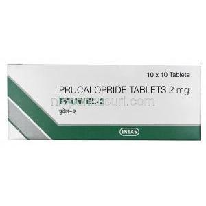 プルウェル-2, プルカロプリド 2mg, 製造元：Intas Pharma,箱, シート