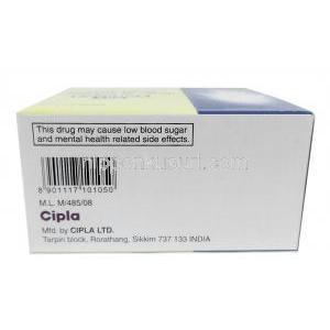 レボフロックス 750, レボフロキサシン 750mg, 製造元：Cipla, 箱情報, 製造元