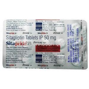 シタプリド 50, シタグリプチン 50mg,製造元： Micro Labs Ltd,シート情報