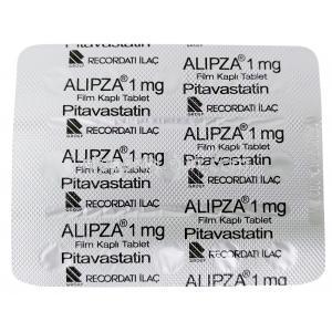 アリプザ 1mg, ピタバスタチン 1 mg, 製造元：Pierre Fabre, シート情報