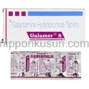 ガラマー Galamer, ラザダイン ジェネリック, ガランタミン 8mg  錠 (Sun Pharma)