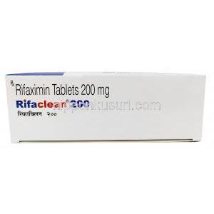 リファクリーン 200, リファキシミン, 200 mg, 製造元：Emcure Pharmaceuticals Ltd, 箱上面