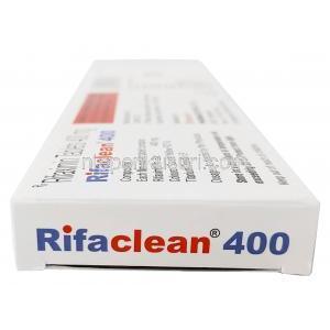 リファクリーン 400, リファキシミン, 400 mg, 製造元：Emcure Pharmaceuticals Ltd, 箱側面-2