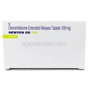ニューベン OD,デスベンラファキシン 100mg, 製造元：Torrent Pharmaceuticals Ltd, 箱上面