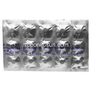 ザイタニックス 2.5, メトラゾン 2.5mg, 15錠, 製造元：Zydus Cadila,シート情報, 製造日, 消費期限