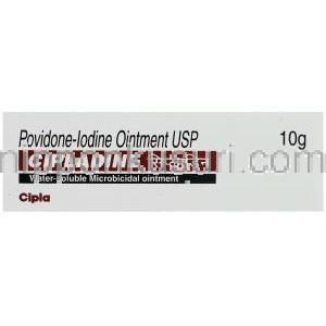 ポビドンヨード（ソアナース ジェネリック）, Cipladine, 10gm 軟膏 (Cipla) 箱