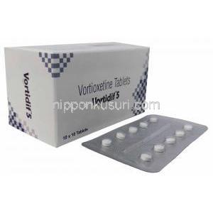 ボルチディフ 10,  ボルチオキセチン 10 mg, 製造元：Sun Pharmaceutical,箱表面