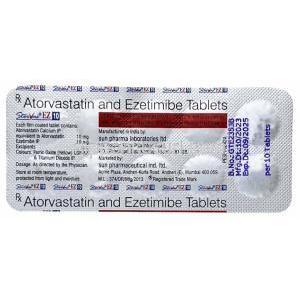 ストルバス EZ,　アトルバスタチン 10mg/ エゼチミブ 10mg, 製造元：Sun Pharmaceutical Industries, シート情報