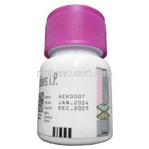 チロノーム, レボチロキシン 125mcg, 120錠, 製造元：Abbott, ボトル情報, 製造日, 消費期限