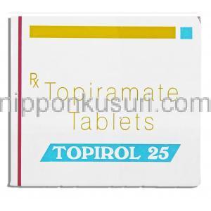 トピロール Topirol, トピナ ジェネリック, ト ピラマート25mg 錠 (Sun Pharma)