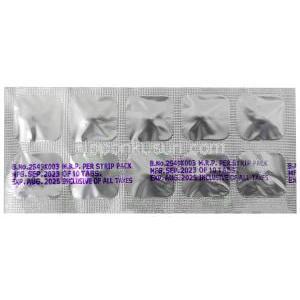 ロルバス SR,インダパミド1.5mg, 製造元：Torrent Pharma, シート情報, 製造日, 消費期限