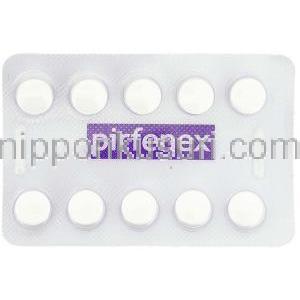 ピルフェニドン, ピルフェネクス Pirfenex 200mg 錠 (Cipla) 包装