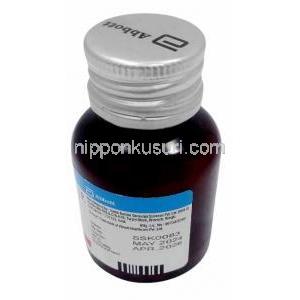 ネオメルカゾール, カルビマゾール 5 mg, 130 錠, 製造元：Abbott, ボトル情報