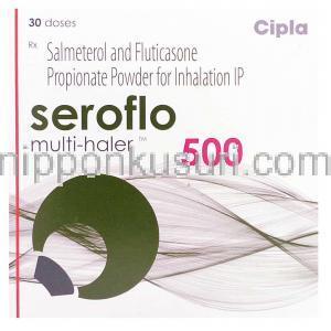 サルメテロール / フルチカゾン(アドエア・マルチ吸入剤ジェネリック)50mcg/ 500mcg 30回分 箱