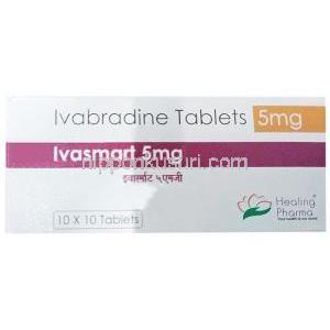 イバスマート, イバブラジン 5 mg, 製造元：Healing Pharma India Pvt Ltd, シート情報