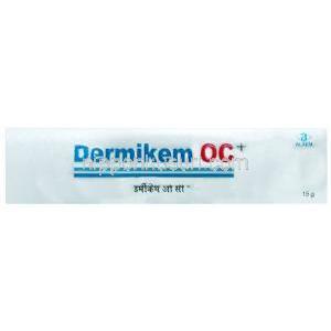ダーミケム OC クリーム, テルビナフィン 1% w/w, クロベタゾール 0.05% w/w, オフロキサシン 0.75% w/w, オルニダゾール 2% w/w, クリーム 15 g, 製造元：Alkem, 箱表面